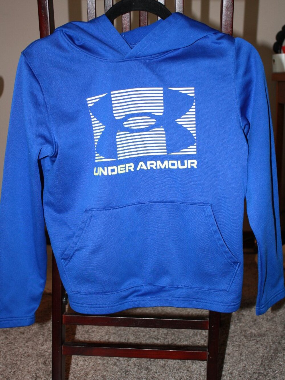 Under Armour, Boys Hoodie, Royal Blue, Size YL